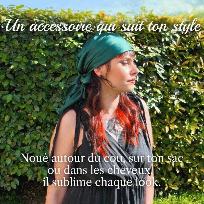 accessoire capillaire chic en soie de mûrier
