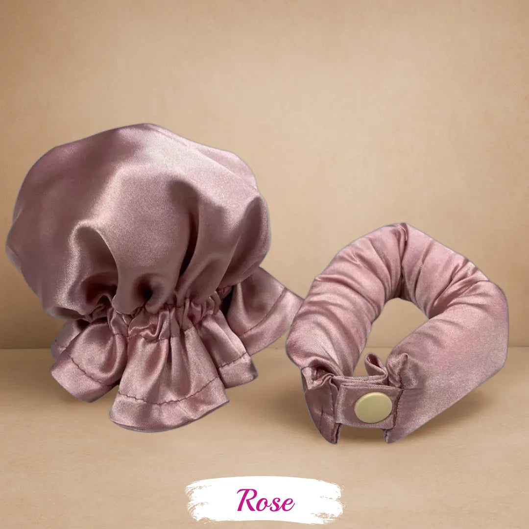 Bigoudis sans chaleur rose – boucles sans chaleur naturelles à la maison.