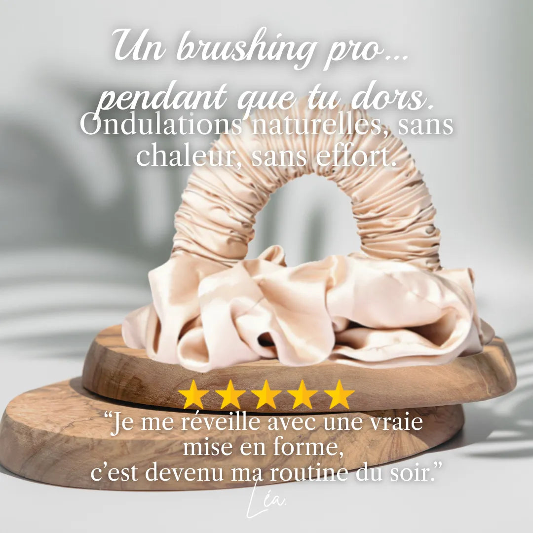 Bigoudi cheveux longs pour brushing wavy sans chaleur - coiffage express et naturel.