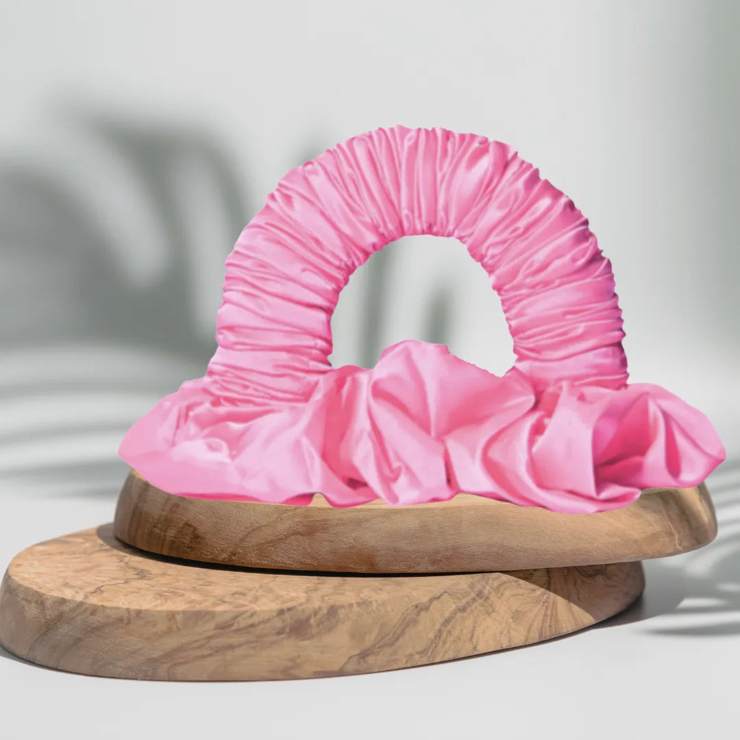 Bigoudi sans chaleur rose - boucles naturelles et brillantes sans fer à boucler.