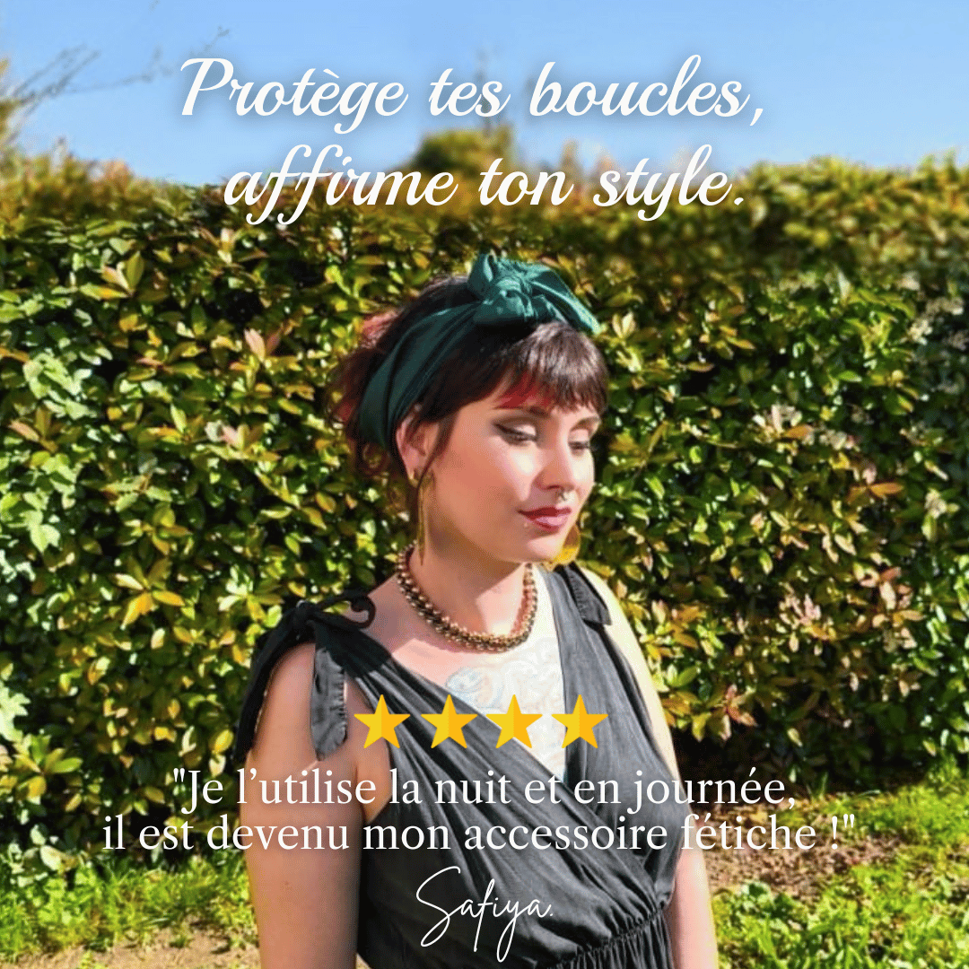 Foulard en soie cheveux - WildHairTherapy® France