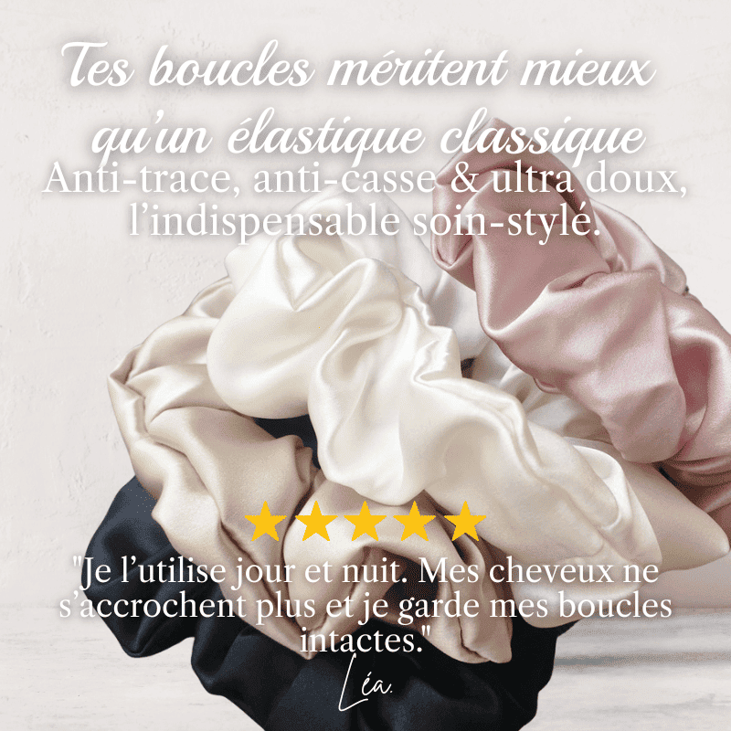 Chouchous soie  – accessoires cheveux en soie naturelle