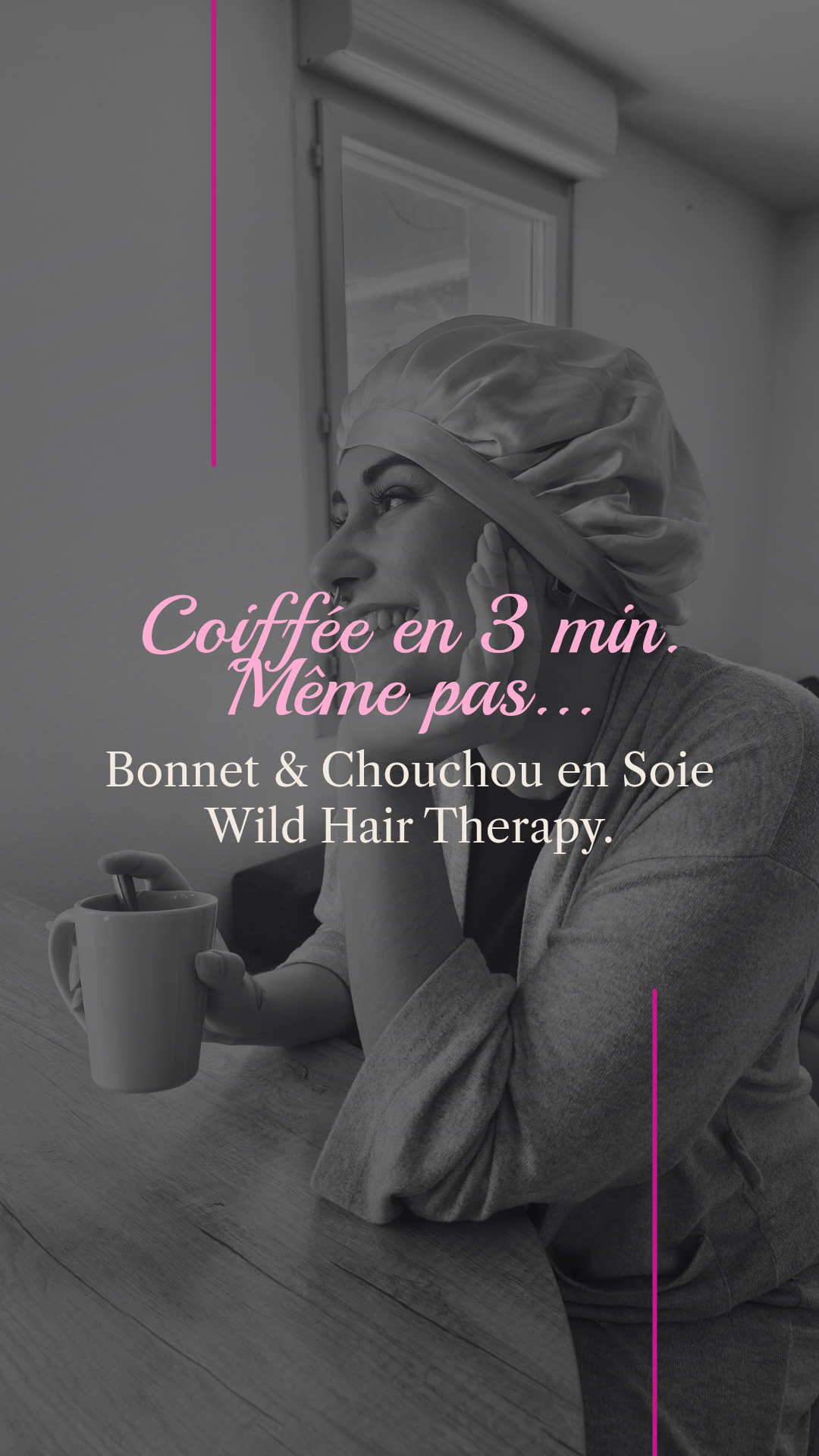 Coiffage express cheveux bouclés avec le bonnet & le chouchou en soie Wild Hair Therapy FRANCE