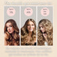 Résultat des boucles obtenues avec les bigoudis sans chaleur Wild Hair Therapy – tenue des boucles après plusieurs heures sans chaleur.