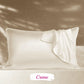 Taie d’oreiller en soie crème, accessoire protecteur cheveux ondulés et bouclés