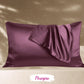 Taie d’oreiller en soie pourpre, idée cadeau cheveux bouclés et soin capillaire protecteur