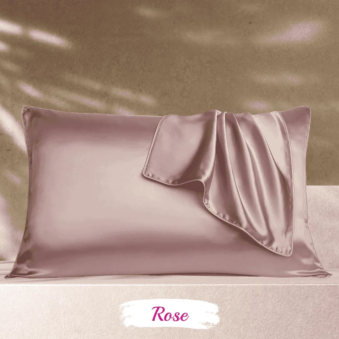 Taie d’oreiller en soie rose, accessoire protecteur cheveux crépus et routine nocturne