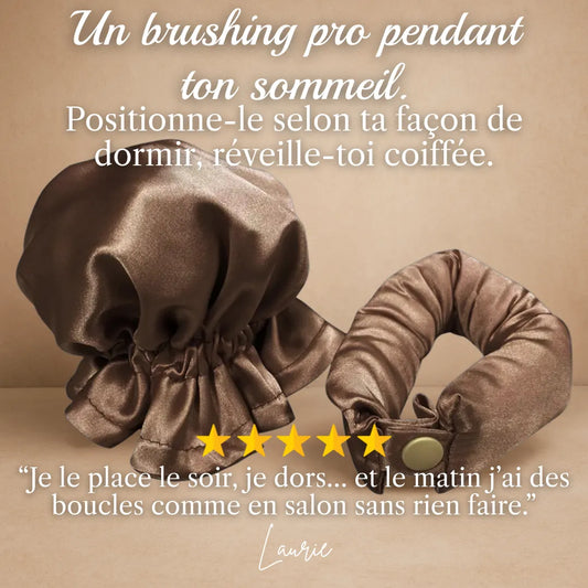 Bigoudis sans chaleur Wild Hair Therapy en satin – accessoire de coiffure sans chaleur pour créer des boucles glamour et préserver la fibre capillaire.