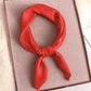 foulard en soie dans une coiffure protectrice simple