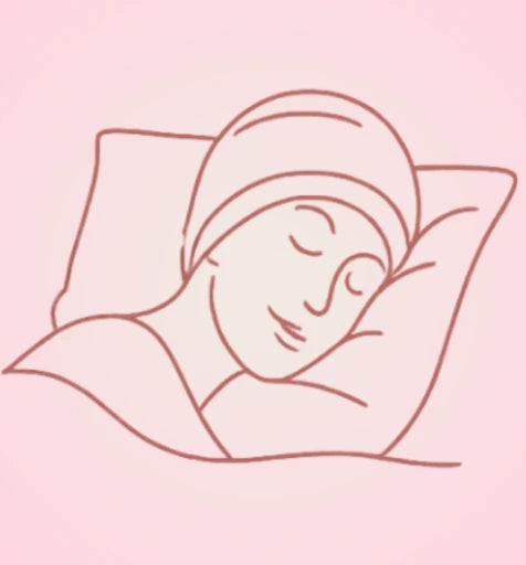 Protection capillaire de nuit avec bonnet en soie et taie d’oreiller